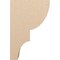 Ekena Millwork 12"W x 24"D x 36"H Classic Ridgewood Rough Cedar Woodgrain TimberThane Corbel, Primed Tan CORUR12X24X36RIDRCPR - alternate 6